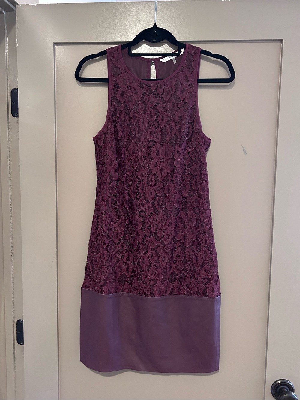 Trina Turk eggplant maroon dress